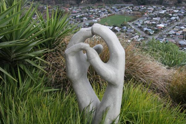 Hill site planting sculpture