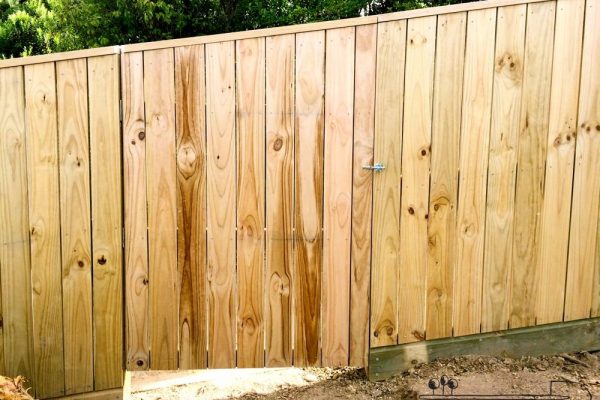 nice timber fence