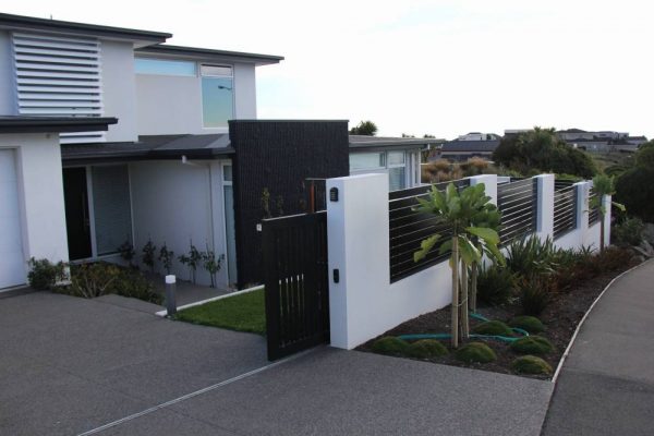 sloping sliding steel gate